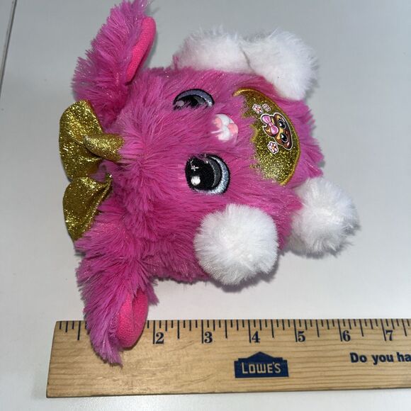 Zuru Rainbocorns Plush Unicorn 5" Tall Sparkle Gold Ears & Horn Stuffed Animal - Picture 8 of 8